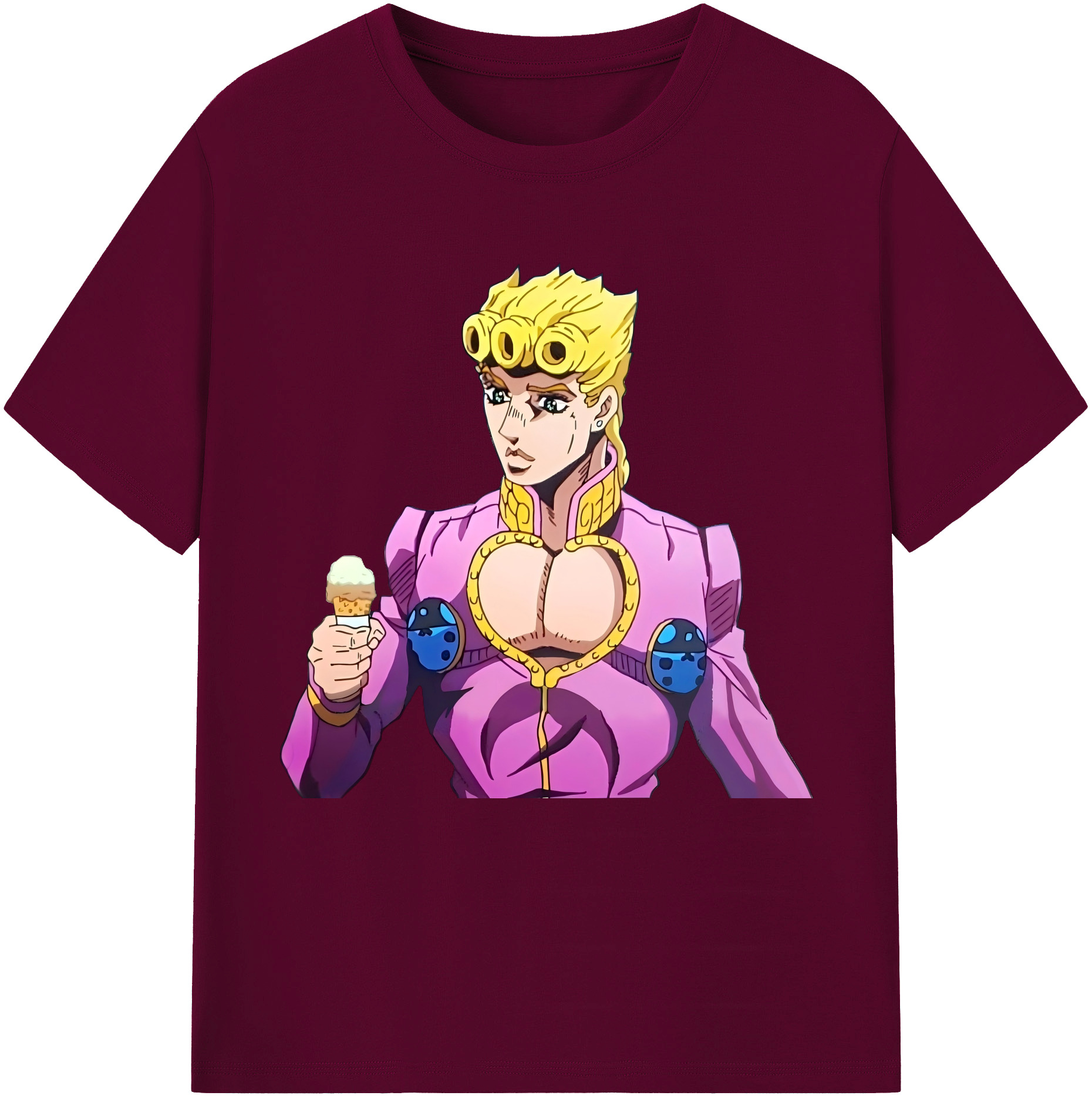 （画像用） ジョジョの奇妙な冒険 ジョルノ?ジョバァーナ JoJo's Bizarre Adventure Giorno Giovanna レディースカジュアルプリントTシャツ（綿100％）